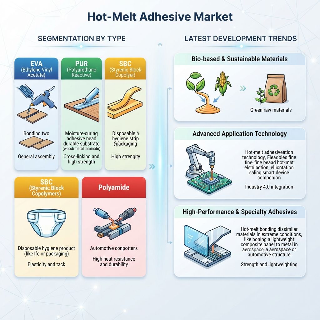 Segmentation of the Hot-Melt Adhesive Market by Type and Latest Development Trends
