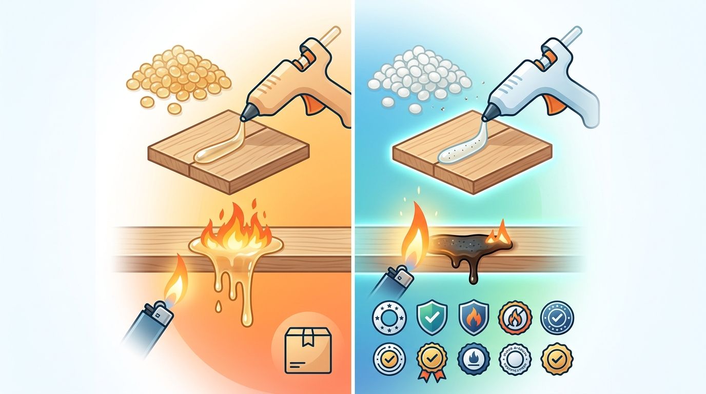 Flame-Retardant Hot Melt: What Makes It Different? A Comparison by Material and Certifications